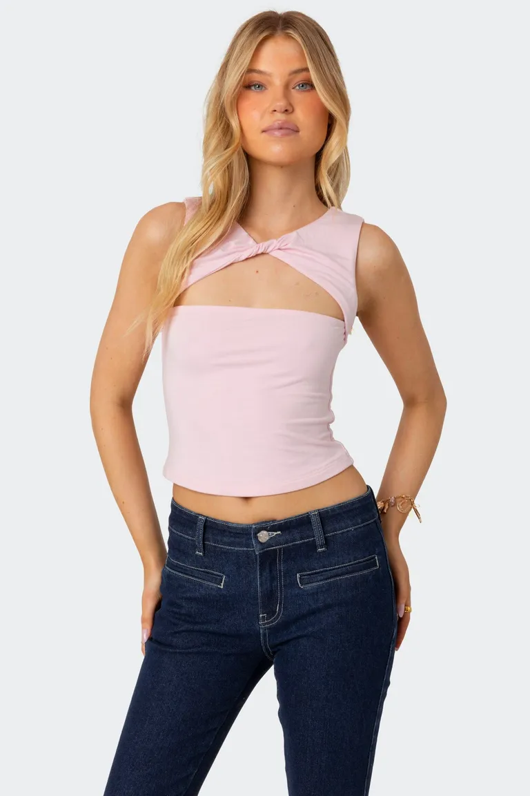Musculosa torcida aberturas de Edikted en Tops para argentina
