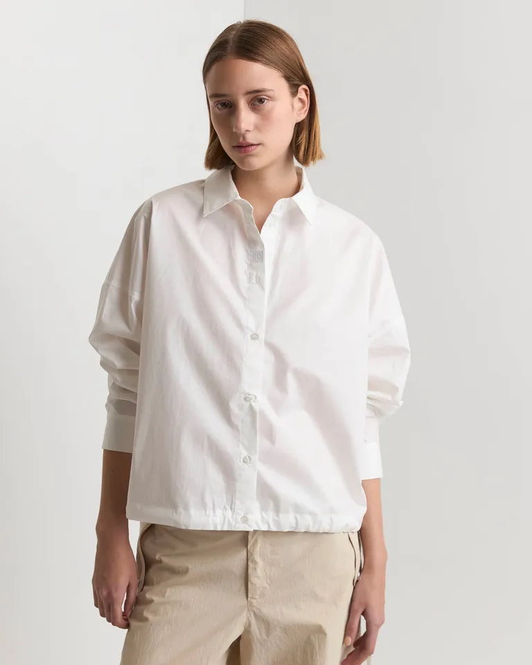Camisa oversize con detalles ajustables en los laterales de Prüne en Camisas para argentina