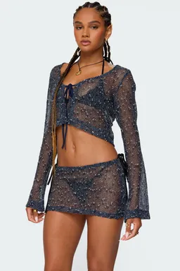 Top crochet idra con nudo de Edikted en Tops para argentina