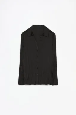 Camisa de satén arrugada de Lefties en Camisas para argentina