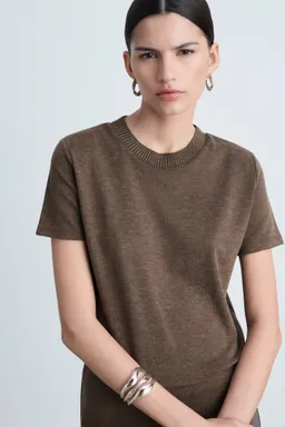 Remera punto manga corta de Mango en Remeras para argentina