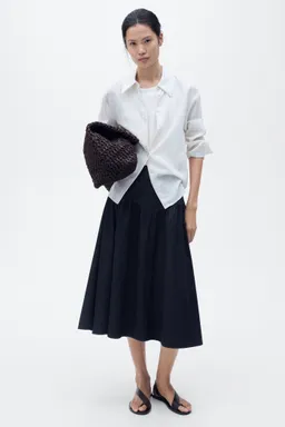 Falda denim evasé de Mango en Faldas para argentina