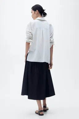Falda denim evasé de Mango en Faldas para argentina