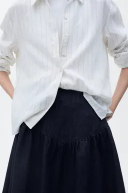 Falda denim evasé de Mango en Faldas para argentina
