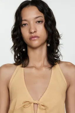 Top crop lazo de Mango en Tops para argentina