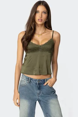 Musculosa blanca encaje de Edikted en Tops para argentina
