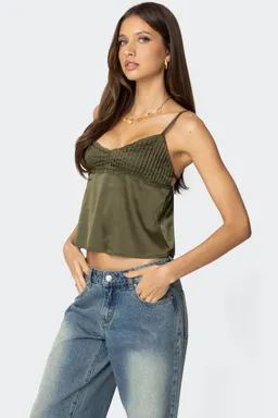 Musculosa blanca encaje de Edikted en Tops para argentina