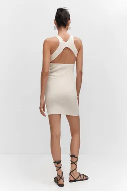 Vestido punto espalda descubierta de Mango en Vestidos para argentina