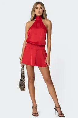 Mini vestido halter espalda descubierta de Edikted en Vestidos para argentina