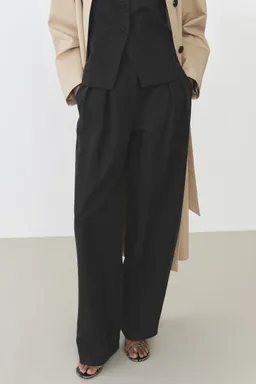 Pantalón recto traje lyocell de Mango en Pantalones para argentina