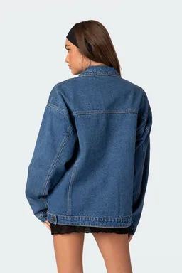 Campera jean oversized dalia de Edikted en Chaquetas para argentina