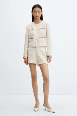 Shorts tweed con ribete de Mango en Shorts para argentina
