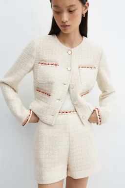 Shorts tweed con ribete de Mango en Shorts para argentina