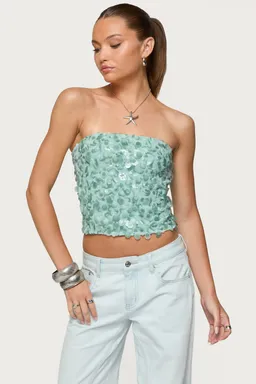 Top strapless lentejuelas de Edikted en Tops para argentina