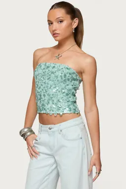Top strapless lentejuelas de Edikted en Tops para argentina