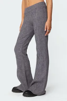 Pantalón acampanado ray trenzado de Edikted en Pantalones para argentina