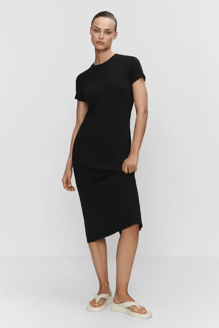 Vestido midi con abertura de Mango en Vestidos para argentina