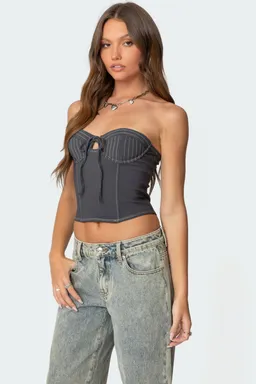 Corset june strapless con lazo de Edikted en Tops para argentina