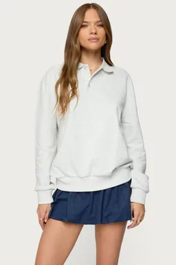 Remera polo oversize estilo sweater de Edikted en Buzos y Sweaters para argentina
