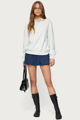 Remera polo oversize estilo sweater de Edikted en Buzos y Sweaters para argentina