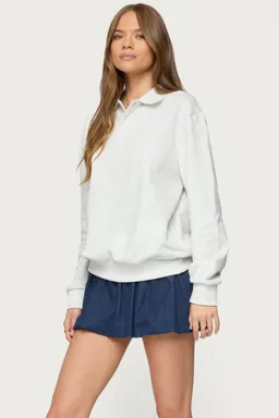 Remera polo oversize estilo sweater de Edikted en Buzos y Sweaters para argentina