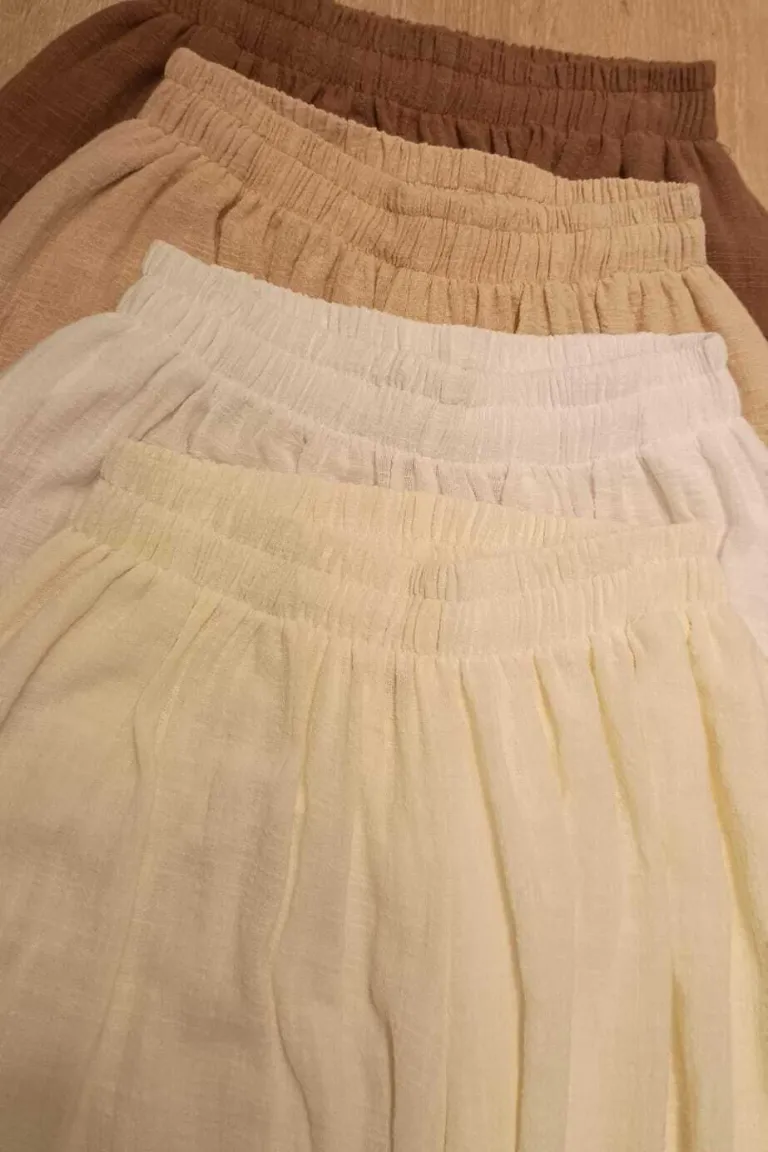 Palazo negro de bambula con elástico en la cintura para mujer de Belle en Pantalones para argentina