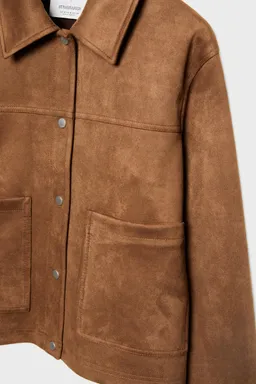 Campera efecto gamuza de Stradivarius en Chaquetas para argentina