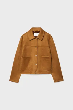 Campera efecto gamuza de Stradivarius en Chaquetas para argentina