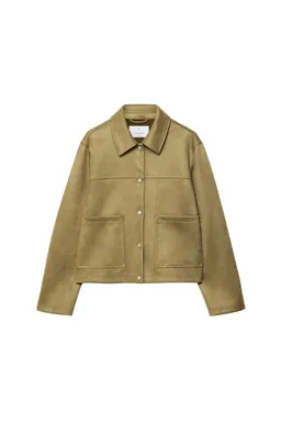 Campera efecto gamuza de Stradivarius en Chaquetas para argentina