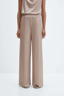 Pantalón wideleg cintura elástica de Mango en Pantalones para argentina