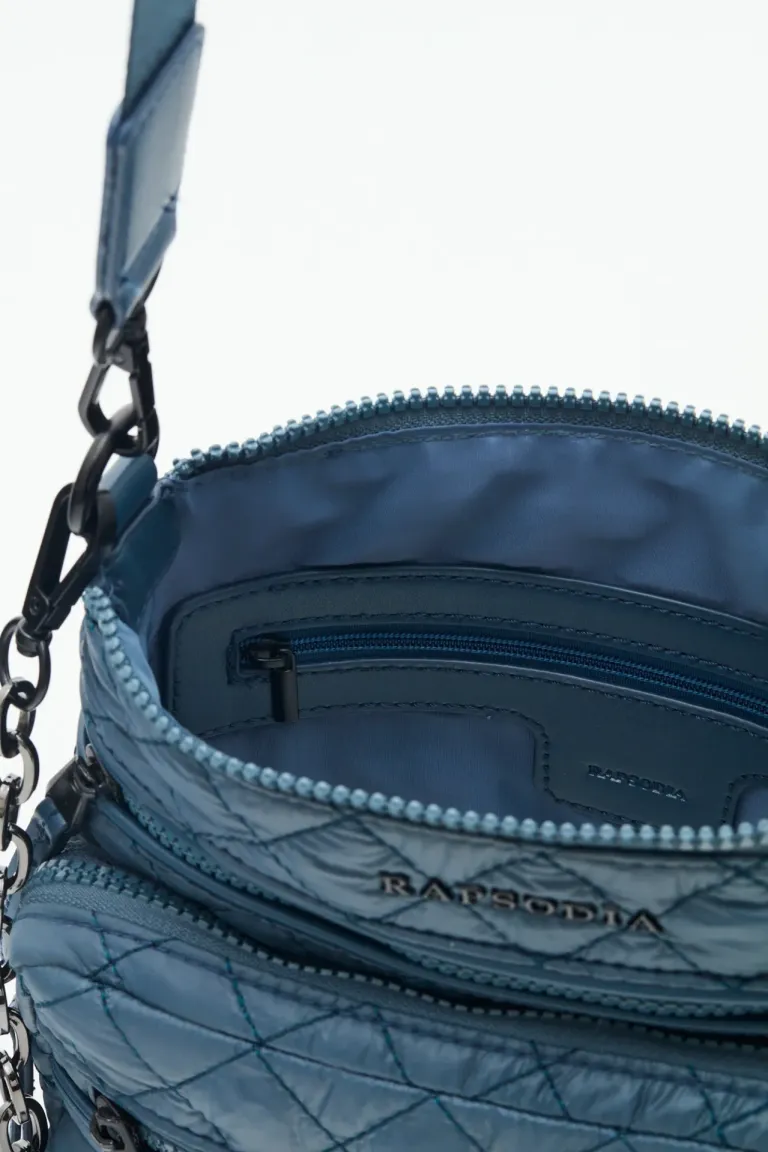 Cartera de mano matelassé con correas desmontables y cierre superior de Rapsodia en Bolsos y Carteras para argentina