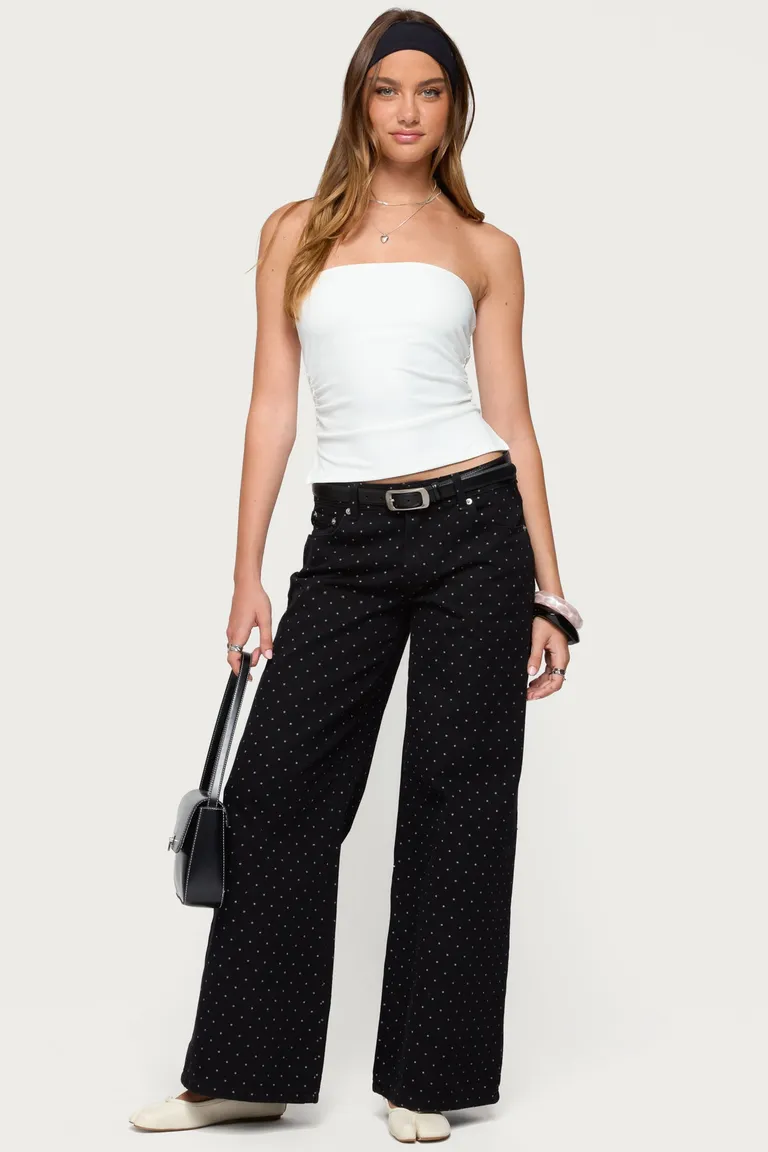 Jeans misha baggy lunares de Edikted en Pantalones para argentina