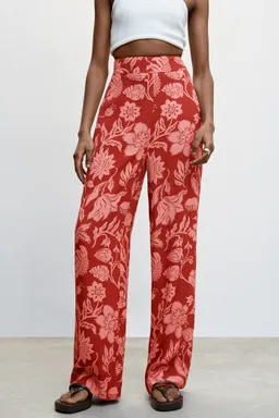 Pantalón palazzo floral de Mango en Pantalones para argentina