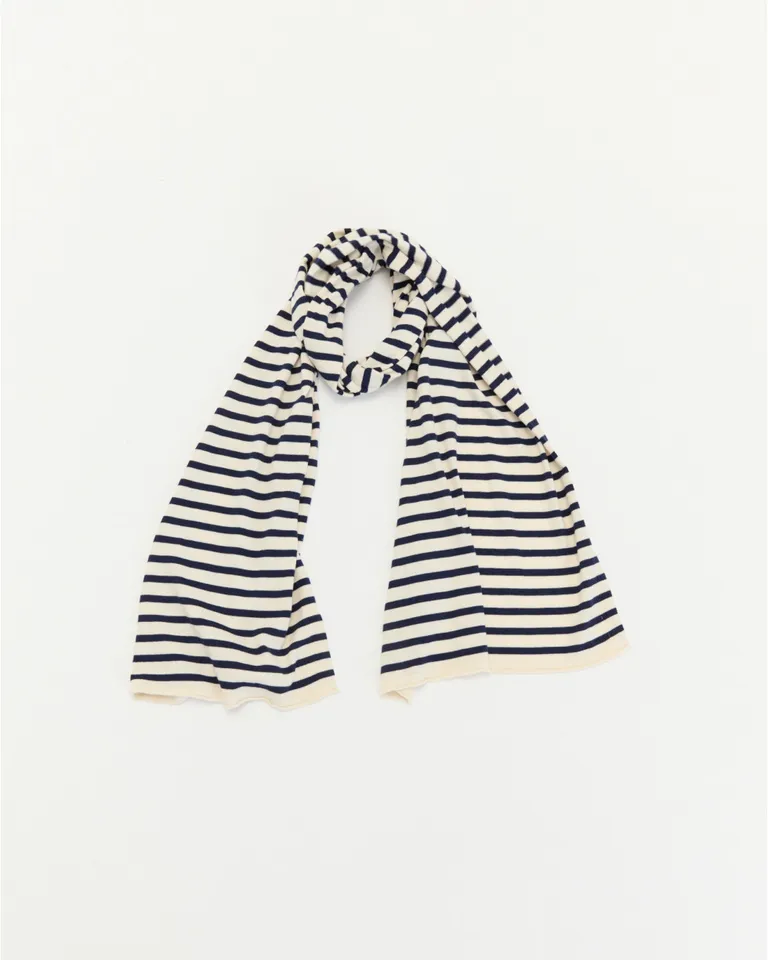 Chalina anette de viscosa algodón en diseño de rayas blancas y negras de Blue Sheep en Bufandas y Pañuelos para argentina