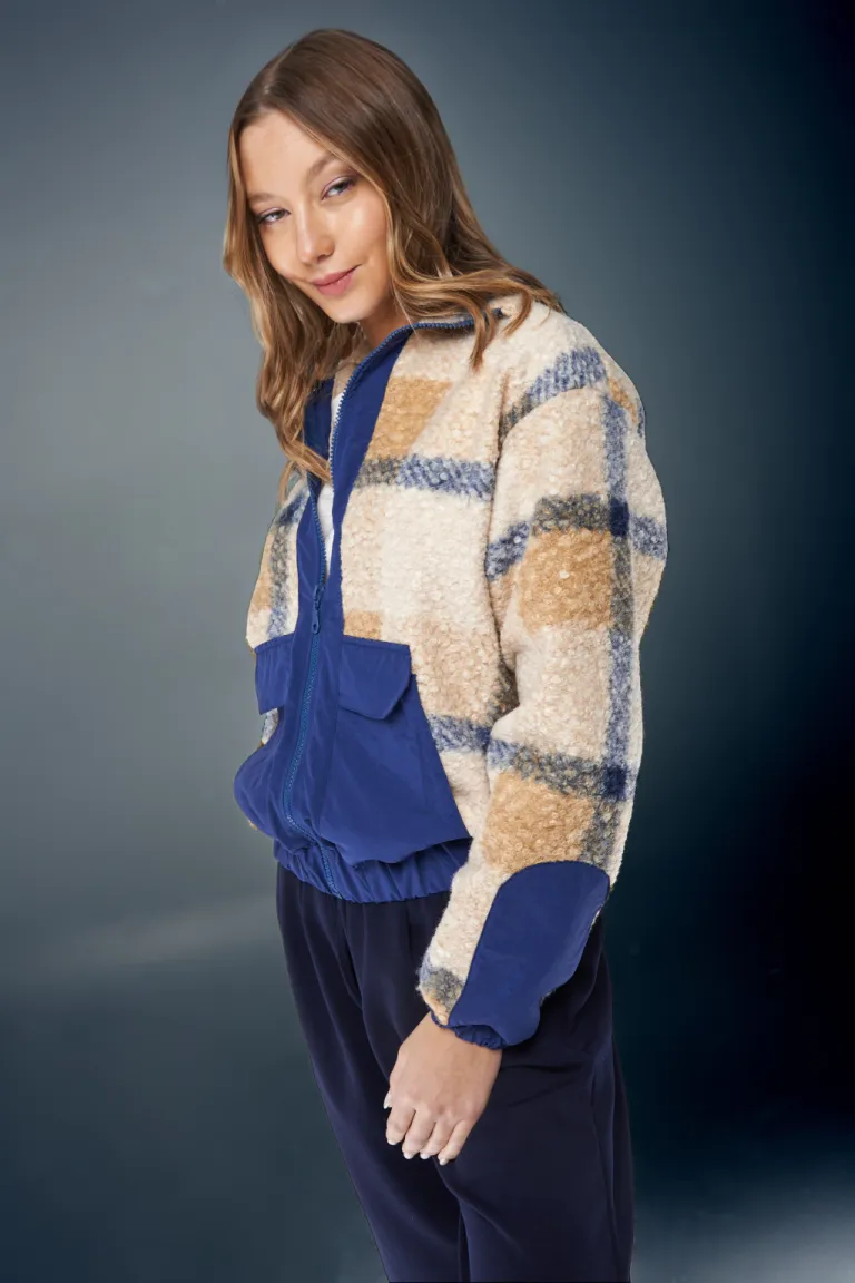 Chaqueta estampada en tonos neutros para mujer de Apricot en Chaquetas para argentina