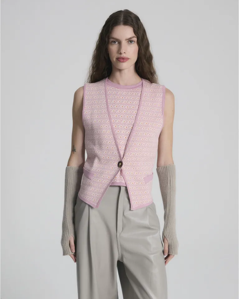 Chaleco sin mangas con escote en V y ajuste posterior regulable de Blue Sheep en Chalecos para argentina