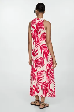 Vestido lazos estampado fluido de Mango en Vestidos para argentina