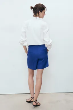 Shorts rectos lino de Mango en Shorts para argentina