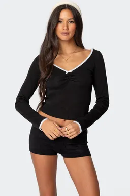 Top sophia encaje contraste de Edikted en Tops para argentina
