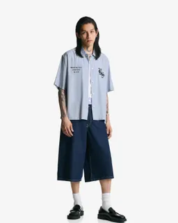 Camisa manga corta bordada de Bershka en Camisas para argentina