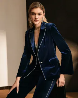 Blazer terciopelo pedrería de Motf en Blazers para argentina