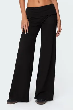 Pantalón pierna ancha doblez de Edikted en Pantalones para argentina