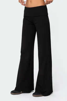 Pantalón pierna ancha doblez de Edikted en Pantalones para argentina