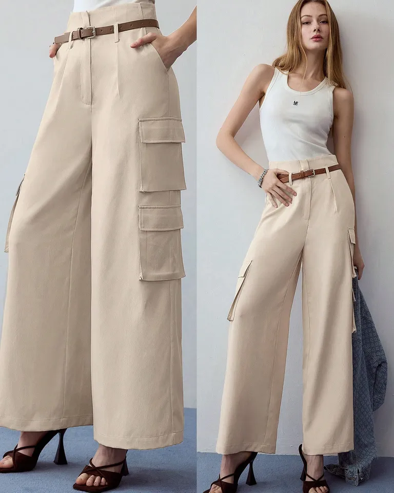 Pantalones cargo pierna ancha de Motf en Pantalones para argentina