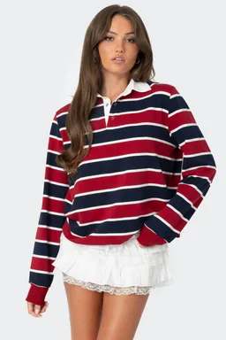 Camisa rayas con cuello hanna de Edikted en Camisas para argentina