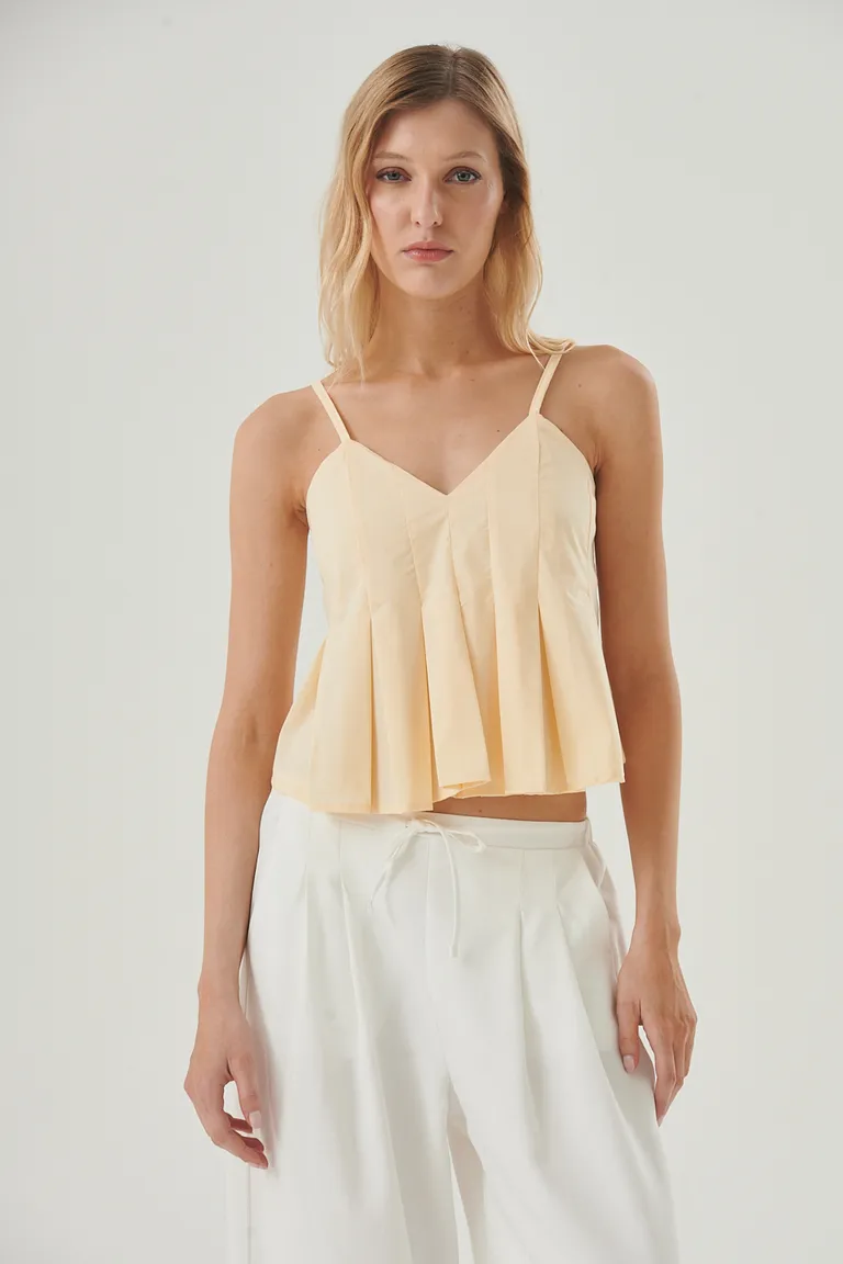 Top fresco y femenino de diseño tablas en color amarillo de Sweet en Tops para argentina