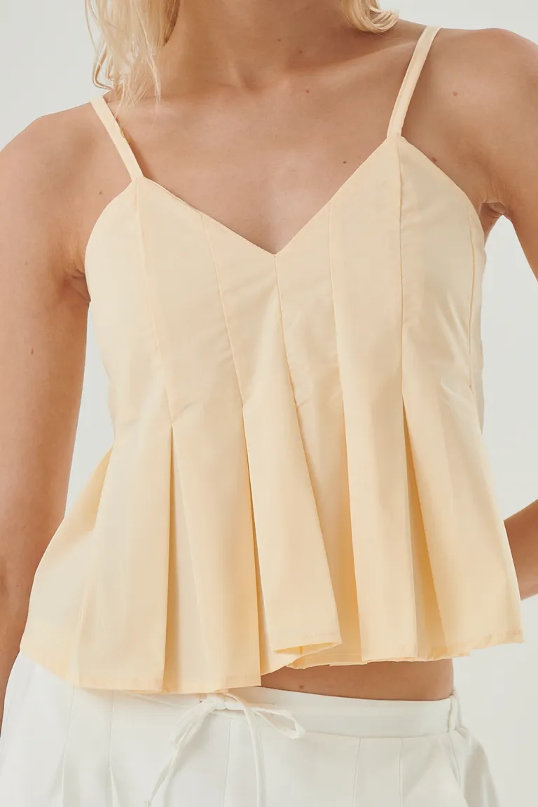 Top fresco y femenino de diseño tablas en color amarillo de Sweet en Tops para argentina