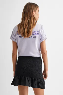Falda fruncida con volantes de Mango Teen en Faldas para argentina