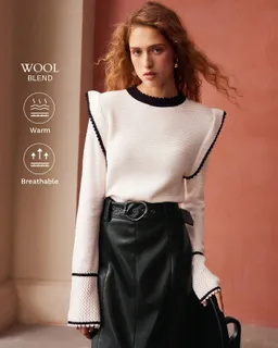 Jersey fruncido contrastante de Motf en Buzos y Sweaters para argentina