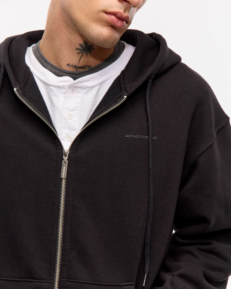 Buzo con capucha de ajuste holgado y cierre metálico frontal para hombre de Ay Not Dead en Buzos y Sweaters para argentina